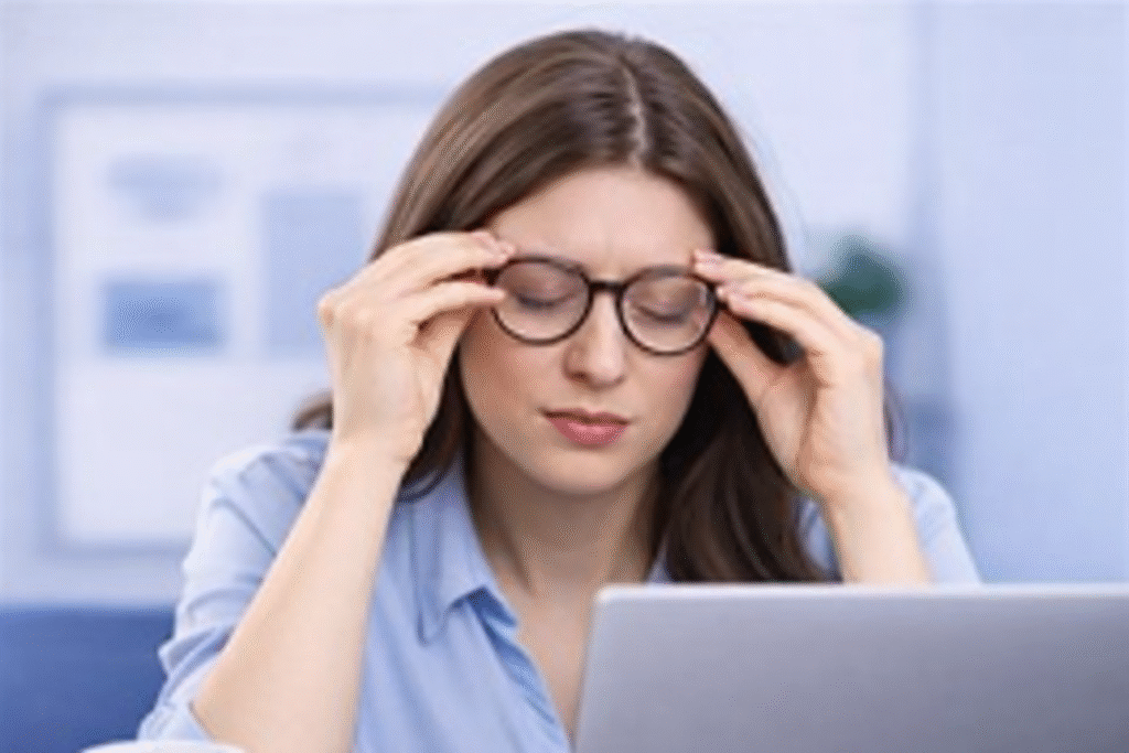 втома очей перед екраном